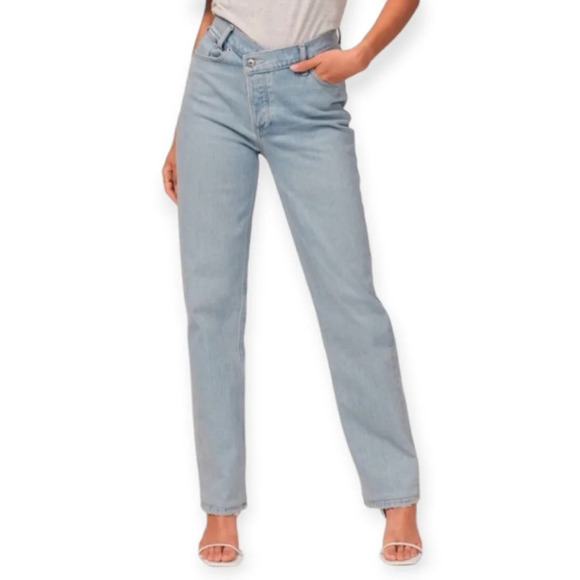 Abercrombie & Fitch Cross Waist The Dad High Rise Jeans Curve Love 0 - Picture 1 of 16